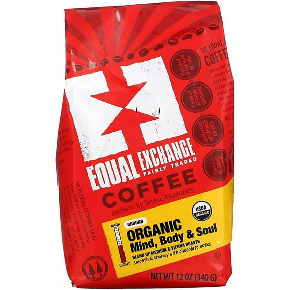 Equal Exchange Authentic Fair Trade Small Farmer Organic Coffee, 12 OZ