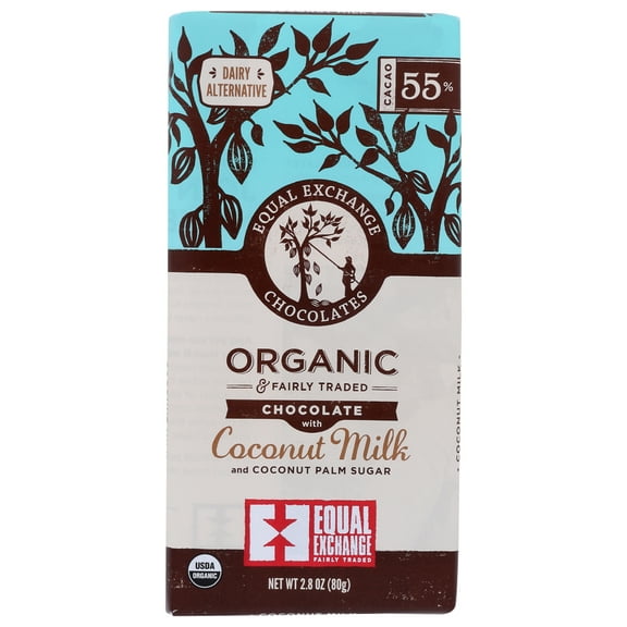 Equal Exchange Bar Dark Chocolate Coconut, 2.8 Oz