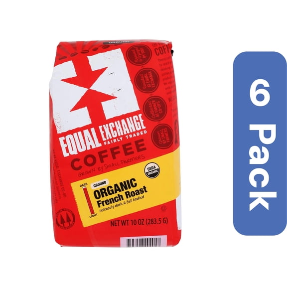 Equal Exchange Coffee Ground French Roast Organic 10 oz (Pack Of 6)