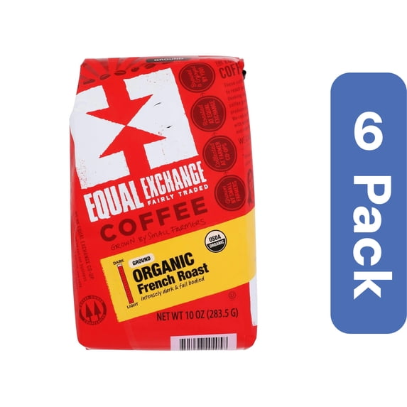 Equal Exchange Coffee Ground French Roast Organic 10 oz (Pack Of 6)