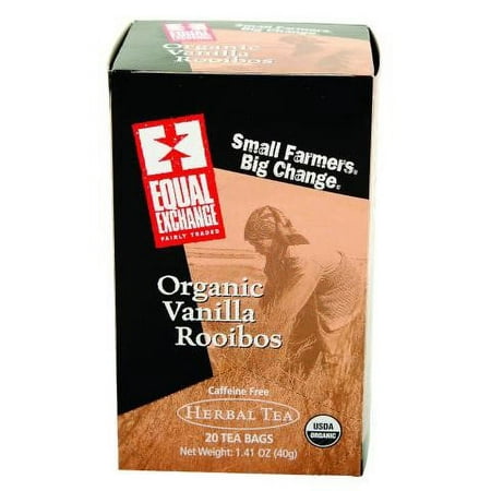 Equal Exchange Organic Vanilla Rooibos Tea, 1.41 ounce, 20 Count
