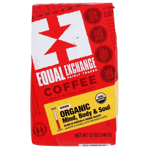 Equal Exchange Org. Mind Body & Soul Ground 12 Ounce Pack Of 6