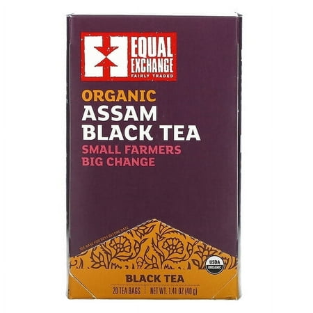 Equal Exchange, Organic Assam Black Tea, 20 Tea Bags, 1.41 oz
