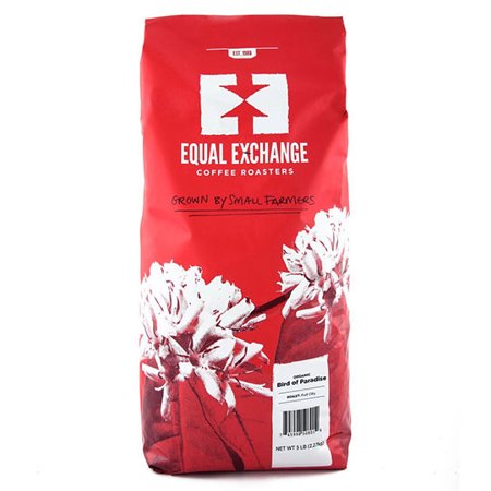 Equal Exchange Organic Coffee Bird of Paradise Whole Bean Coffee 5 lb.