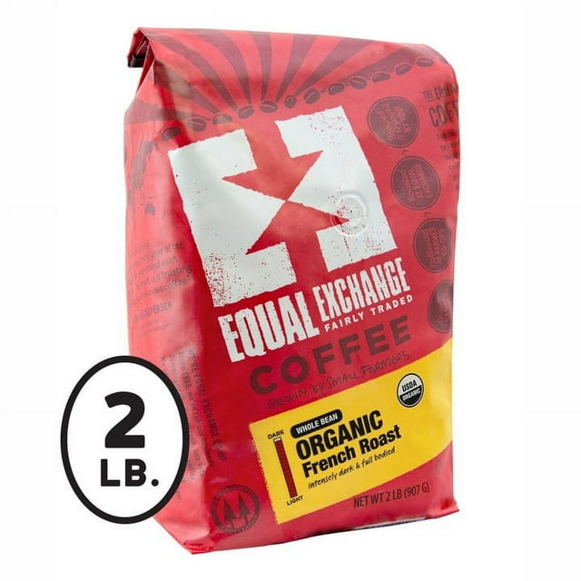 Equal Exchange Organic Coffee, Whole Bean, French Roast, 2 lb (907 g)