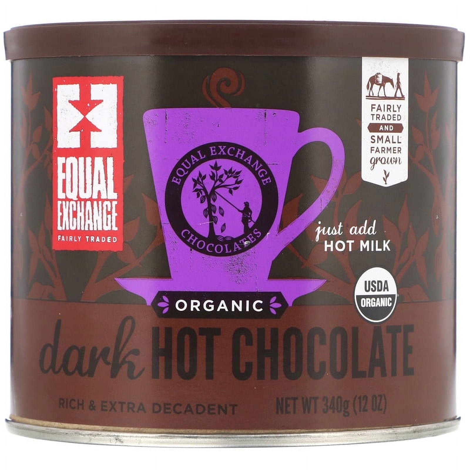 Equal Exchange, Organic Dark Hot Chocolate, 12 oz Pack of 2