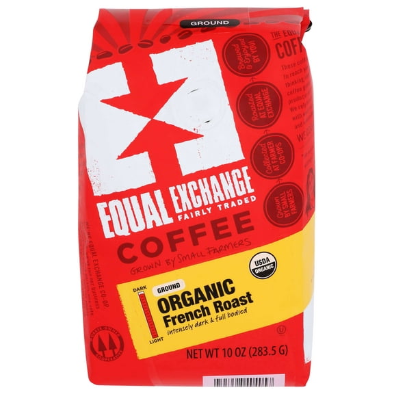 Equal Exchange Organic Drip Grind French Roast Coffee, 10 Ounce -- 6 per case.