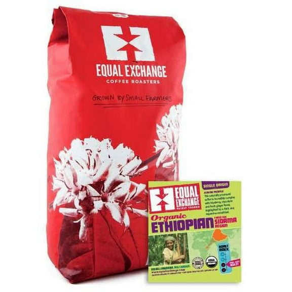 Equal Exchange Organic Ethiopian Whole Bean Coffee 5 lb.