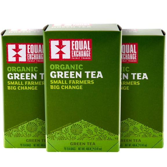 Equal Exchange Organic Green Tea, 20-Count (Pack Of 3)