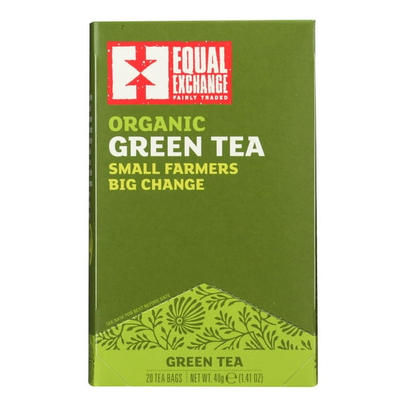 Equal Exchange Organic Green Tea - Green Tea - Case of 6 - 20 Bags