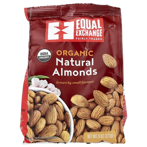 Equal Exchange Organic Natural Almonds, 8 oz (227 g)