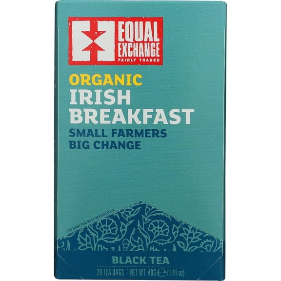Equal Exchange OrganicEqual Exchange Irish Breakfast Black Tea -- 20 Tea Bags Pack of 2