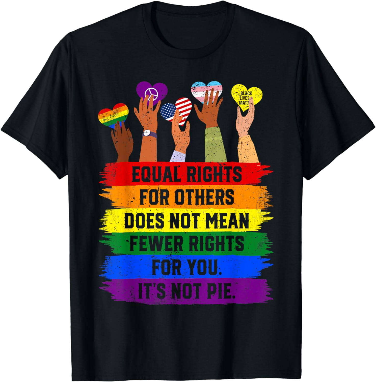 T-shirt LGBTQ+ éléphants Arc-en-ciel - Drôle, Pride, Neuf Avec étiquettes, Unisexe