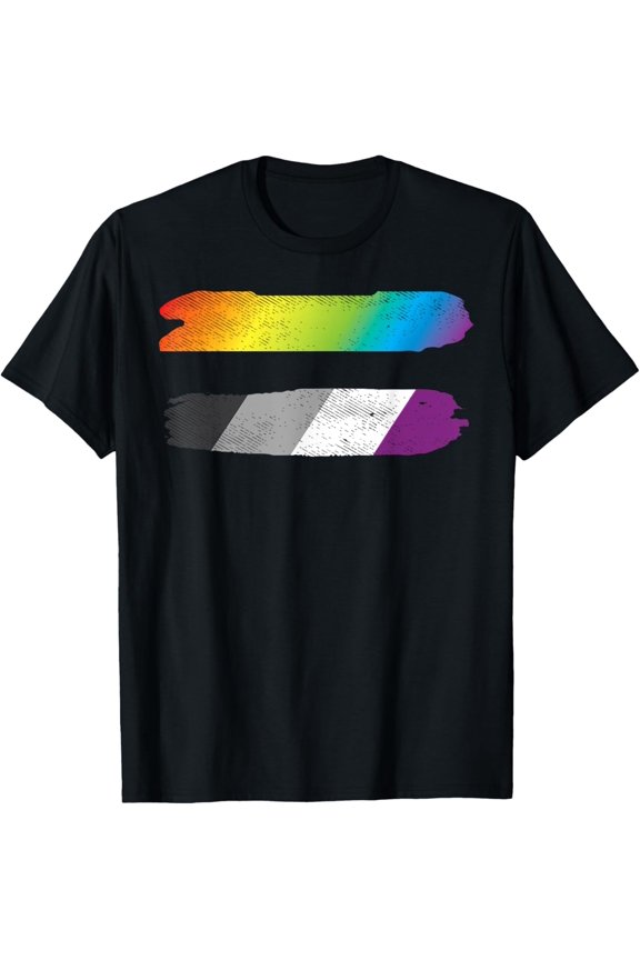 Equal Sign Equality LGBTQ Asexual Flag Ace Pride Ally T-Shirt