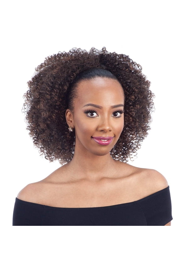 Synthetic Hair Drawstring Ponytail Bohemian Fro (1B)