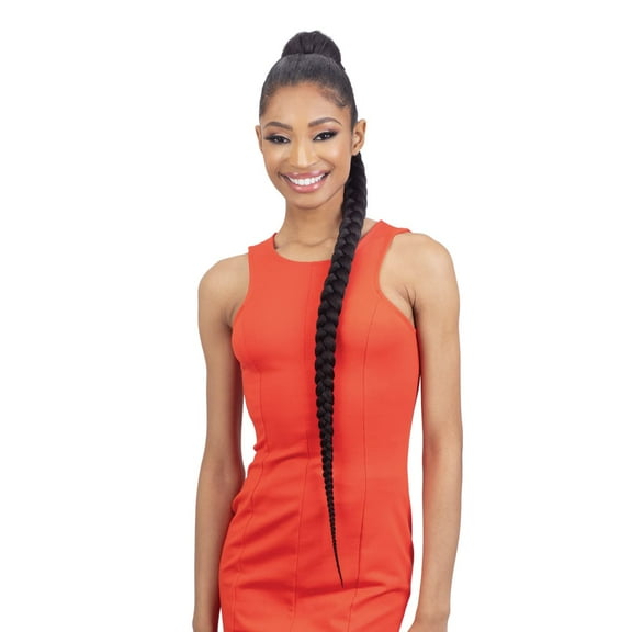 Equal Weave Drawstring Ponytail Pre-Stretched Braided Ponytail 38'' (1B)