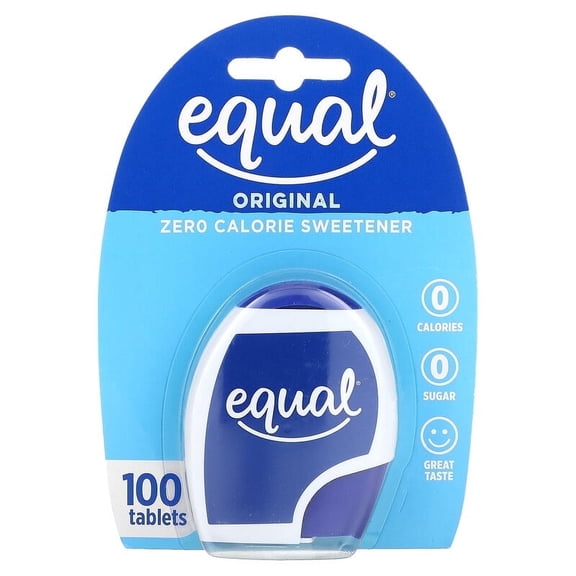 Equal Zero Calorie Sweetener Original 100 Tablets Pack of 4