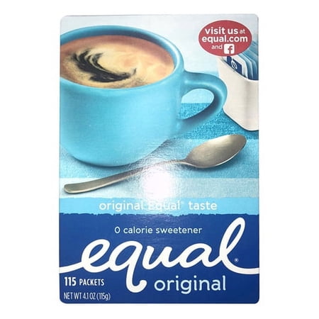 Equal Zero Calorie Sweetener Packets - 100 Packets, 2 Pack