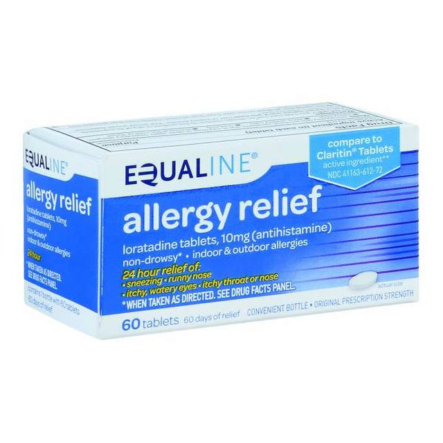 Equaline 60Count 24 hr Allergy Relief Tablets
