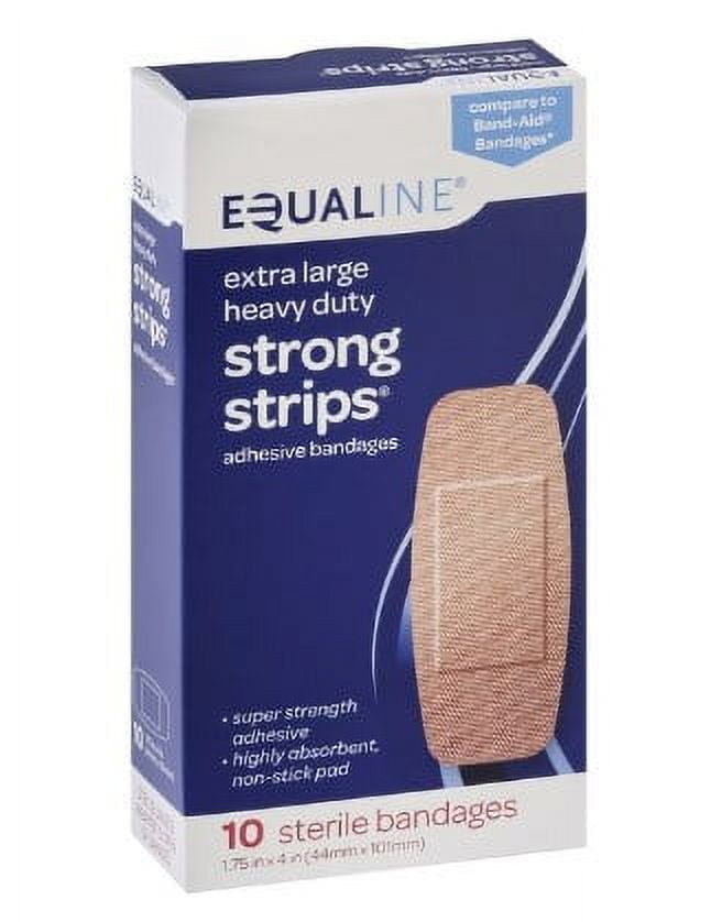Equaline Extra Large Flexible Fabric Adhesive Bandages 10 CT