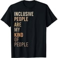 thumbnail image 1 of Equality Equity Inclusion Social Justice Human Rights Design T-Shirt, 1 of 3