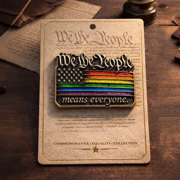 Equality Flag Commemorative Lapel Pin, Unity Symbol Enamel Badge for Suit Jacket Backpack, Patriotic Collection Brooch with Secure Clasp, Meaningful Accessory for Daily Wear