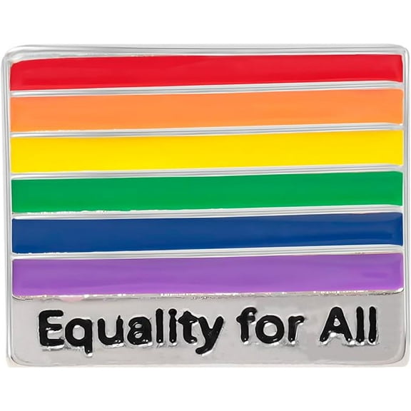 Equality For All Rainbow Flag Gay Pride Pins - 25 pins