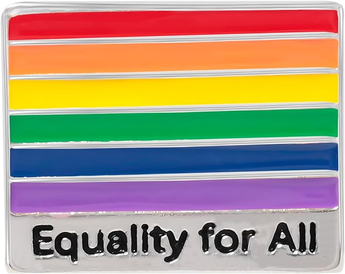 Equality For All Rainbow Flag Gay Pride Pins - 5 pins - Walmart.com
