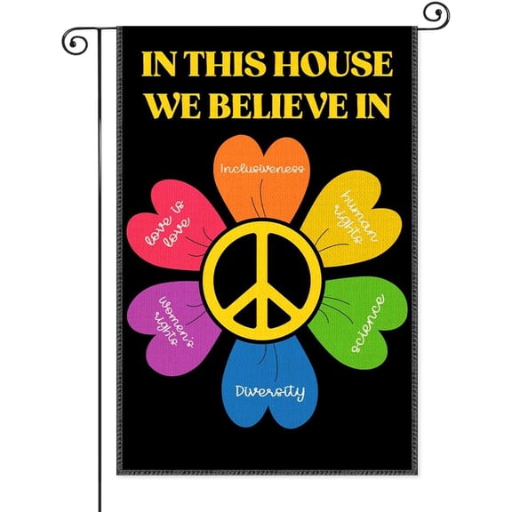 Equality Garden Flag Double Sided Outdoor House Porch Yard Farmhouse Decor Banner Pride Design