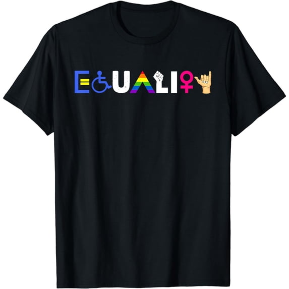 Equality Human Rights Feminist LGBT-Q Handicapped Pride Gift T-Shirt