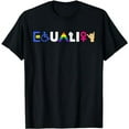thumbnail image 1 of Equality Human Rights Feminist LGBT-Q Handicapped Pride Gift T-Shirt, 1 of 5