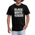 thumbnail image 1 of Equality Human Rights Graphic Tee - Black White Human Unity Social Justice Men's T-Shirt - Retro Minimalist Short Sleeve Top, 1 of 6