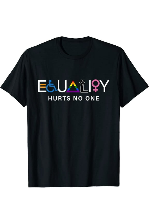 Equality Hurts No One LGBT Equality Gay Pride Human Rights T-Shirt