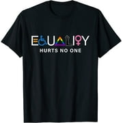 Equality Hurts No One LGBT Equality Gay Pride Human Rights T-Shirt