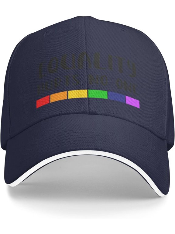 Equality Hurts No One LGBT Gay Pride Gifts Baseball Hats Adjustable Snapback Trucker Hat Dad Hats Summer Hats Gray