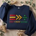 thumbnail image 1 of Equality Is Greater Than Division Embroidered Sweatshirt, Gift For Black Teacher, Human Rights Shirt, Equality T-Shirt, Black History Shirt, 1 of 4