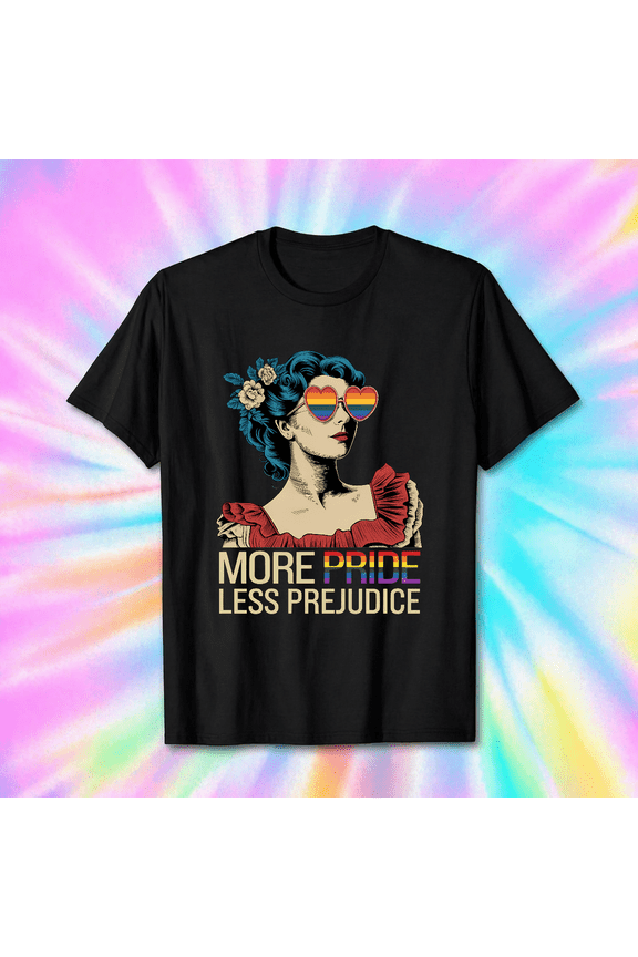Equality More Pride Less Prejudice Ally Month Awareness V19330 Unisex T-Shirt, S-5XL