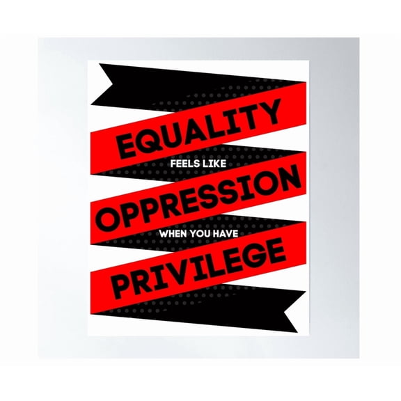 Equality Oppression Privilege Wall Art Home Decor Office Wall Art