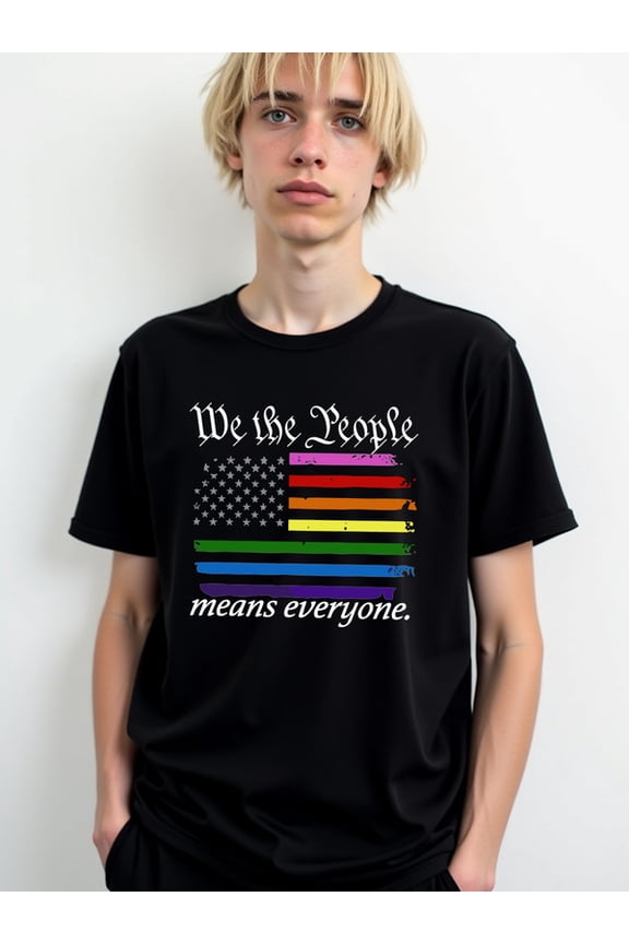 Equality Pride Flag Tee Men t-shirt black funny elegantly Everyday and weekend wear Hip-hop streetwear Original Unisex Shirt Crewneck tshirts