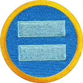Equality Scout Merit Badge Embroidered Iron-on Patch