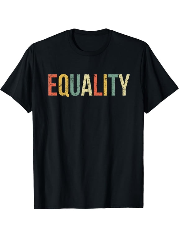 Equality Shirt Civil Rights Social Justice BLM T-ShirtMen and women, Black T-shirt, size: Extra large