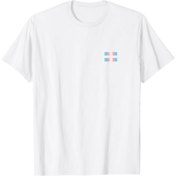 Equality Subtle Trans Pride Flag Transgender Rights Ally T-Shirt100% pure cotton white short-sleeved T-shirts for men and women