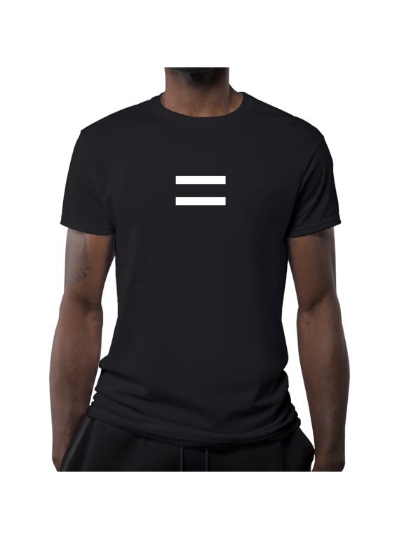 Equality T-Shirt - 100% Cotton, Unisex, Stylish - Black = White Design in Stylish and Expressive