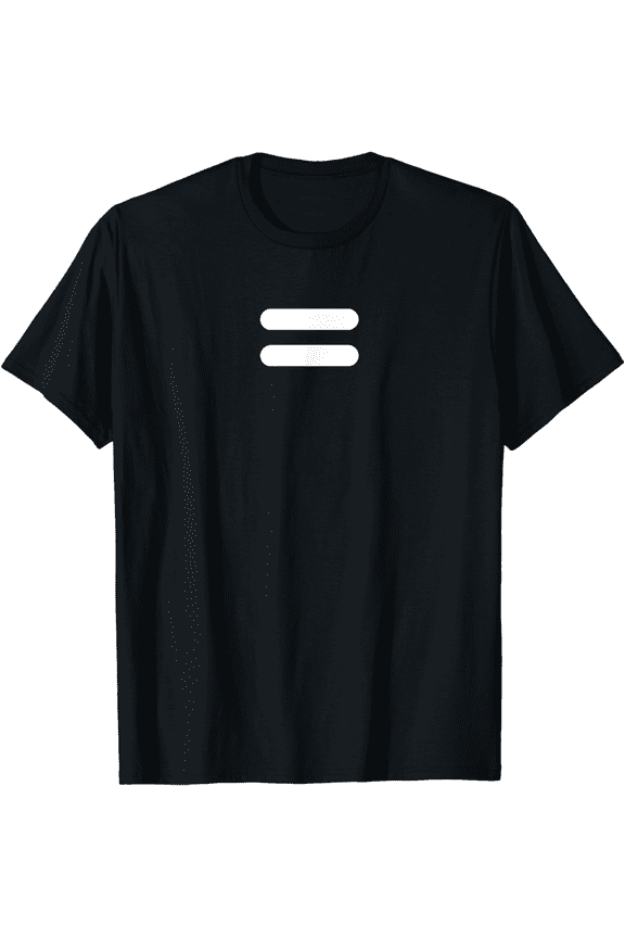 Equality T-Shirt - Equal – Sign in White Ink