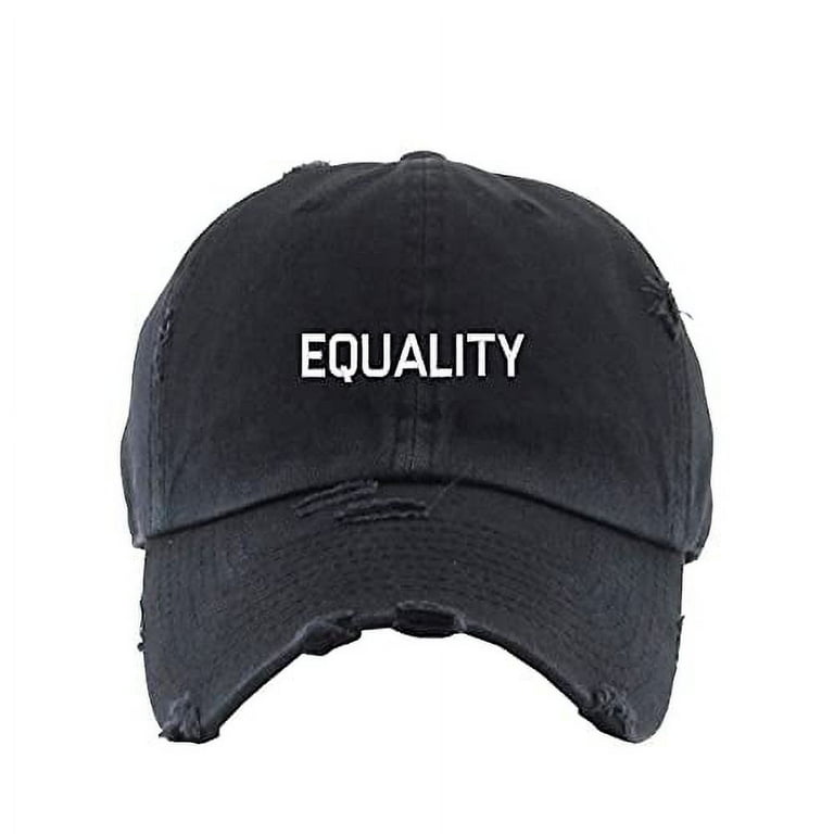 Black distressed hotsell dad hat