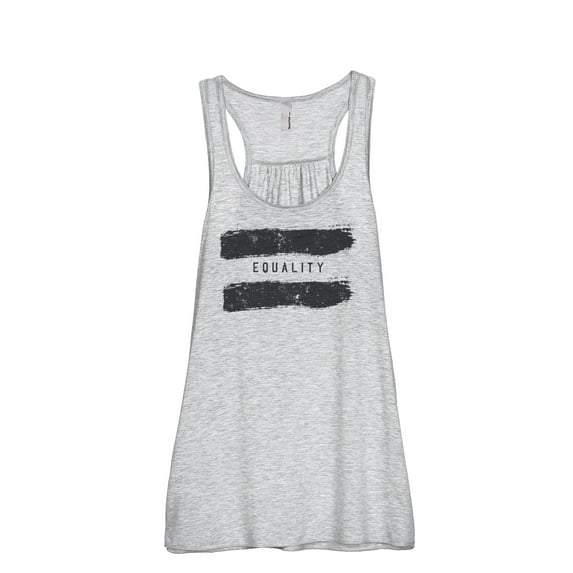 Equality Women's Fashion Sleeveless Flowy Racerback Workout Yoga Tank Top Sport Grey Small