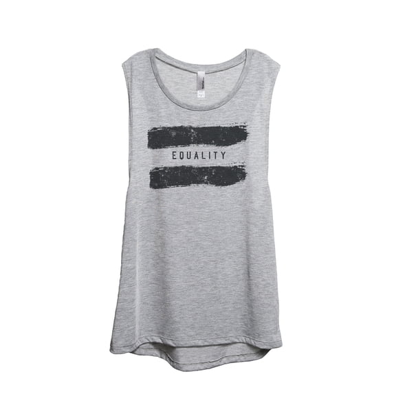 Equality Women's Fashion Sleeveless Muscle Workout Yoga Tank Top Sport Grey 2X-Large