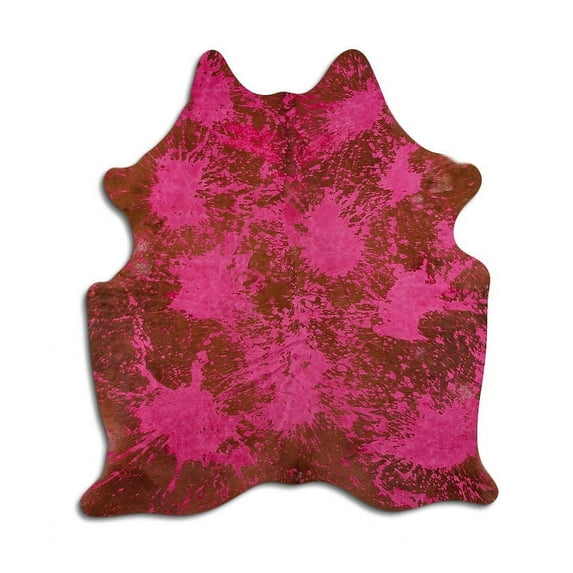 Equality cowhide rugs for sale DISTRESSED PINK rug