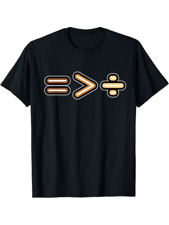 Equality is Greater than Division Melanin BLM Black History T-Shirt