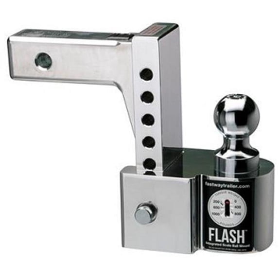 Fastway Flash 48-00-8600 ISBM Integrated Scale Ball Mount with 6 Inch Drop, 2 Inch Shank, and Chrome Plated Balls (6" Drop)